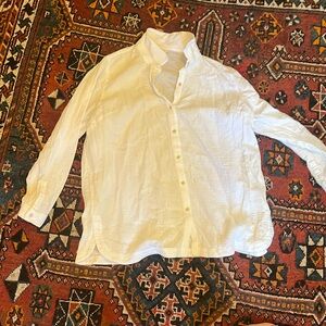 J Jill oversized white gauze size L blouse